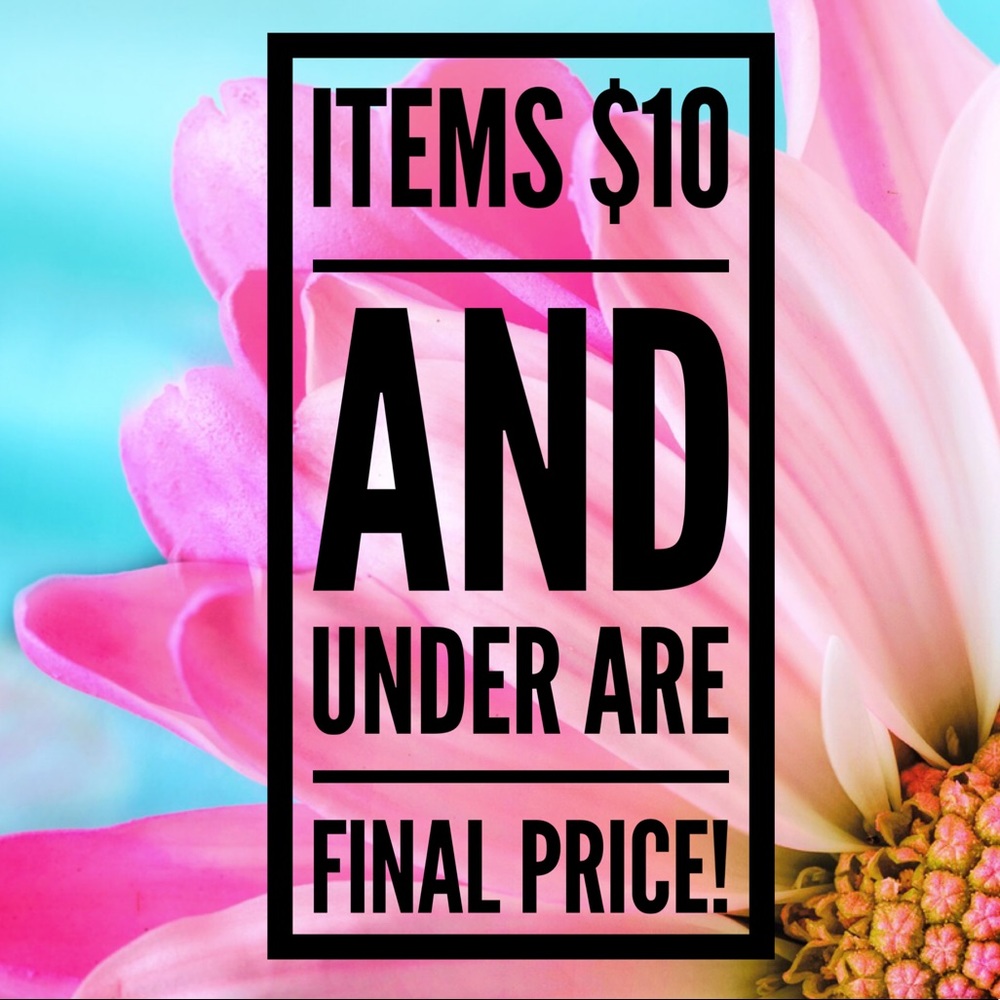 ❎ FINAL PRICE ❎ ALL ITEMS $10 AND UNDER!